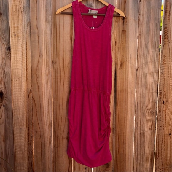Anthropologie Saturday Sunday Tracey Ruched Pink Mini Dress Women’s Size Small - Picture 5 of 10